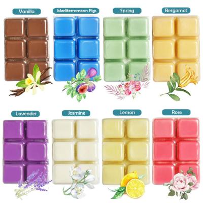 China Birthdays Wholesale Scented Wax Hand-Poured Soy Melts 2.5oz Cube Assorted Wax 12packs Home Scent For Wax Warmer Bulk Value Pack for sale