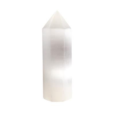 China Wholesale Natural Crystal Energy Rod Love Selenite Magnetic Field Energy Stone Column Meditation for sale