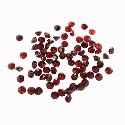 China Factory Wholesale Loose Stone Particles 1.6mm/1.75mm Mozambique Love Garnet Small Face Ring Natural for sale