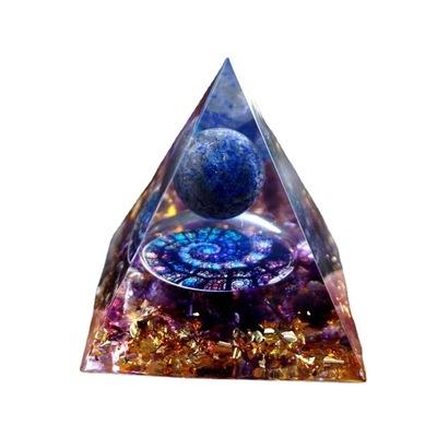 China Donghai factory direct sales beautiful Ogan Energy Ball Crystal Gravel Triangle Reiki Pyramid natural home decoration opens gifts for sale