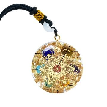 China Donghai Wholesale Natural Ogan Crystal Seven Chakra Pendant Six Pointed Star Totem for sale