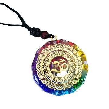 China Donghai Hot Selling Natural Ogan Crystal Seven Chakra Pendant Fluorescent Pendant for sale