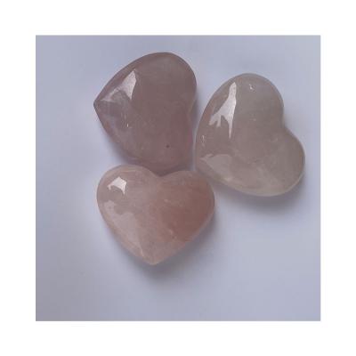 China Wholesale China Heart Shaped Pink Crystals For Healing Stones Jewelry Making Natural Feng Shui Crystal Image Business Gift NC; JIA 0.3 for sale