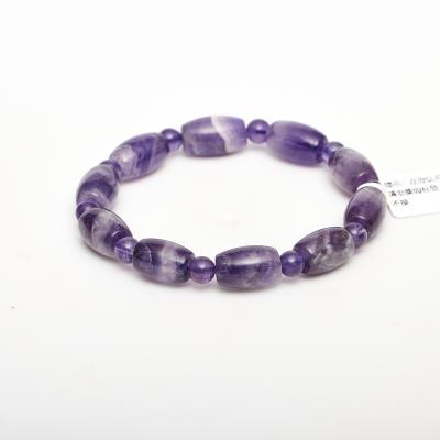 China Polished Amethyst Bracelet Custom Beads Macrame Bracelet For Women Men Healing Bracelet for sale