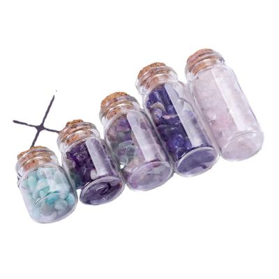 China China Glass Wishing Message Bottles With Cork Glass Crystal Mini Wishing Bottle Gifts for sale