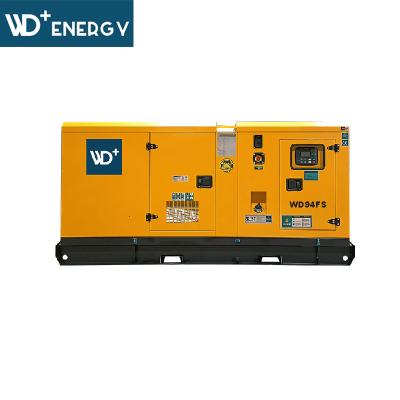 China WD+ 94kVA 400v 50Hz 3phase FAWDE 4DX23-78D Silent Diesel Power Generation WD94FS Technical Datasheet 8 Working Hours for sale