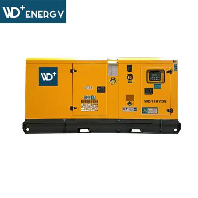 China Silent Type WD+ 400v 50Hz 3phase YANGDONG YD4GZLD Main Power WD110YDS Generators 100kVA Data Sheet 8 Working Hours for sale