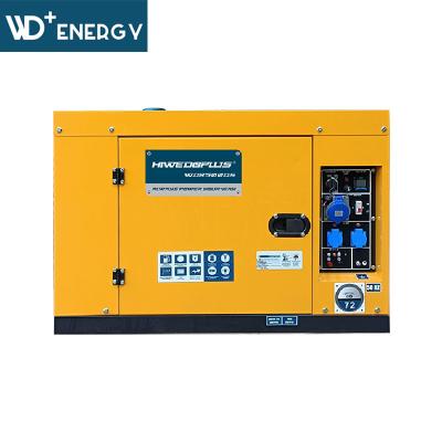 China Single Phase Silent WD192F Max. WD+ 25L Energy WD8500DS Generator Power 8.0kVA 230v 50Hz for sale