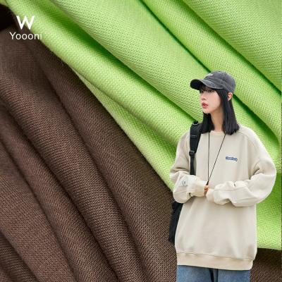 China Anti-Static Hot Selling Bilateral Polyester / Cotton Kint Jacquard Fabric For Hoodie Sweater Coats for sale