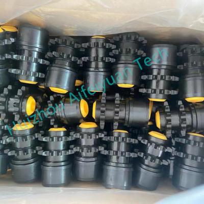 China Conveyor Roller Cheap Press Steel Gravity Conveyor Components Flange Ball Bearing Housing Roller Plastic End Cap Bearing for sale