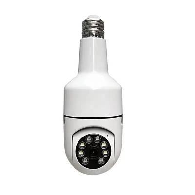 China Human Motion Tracking 3MP Auto Human Tracking Camera Wifi Ptz Security Bulb 2 Way E27 Socket Audio Camera for sale