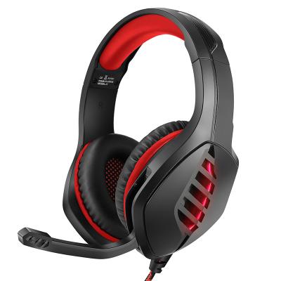 China Headband Led Microphone Stereo Portable Gaming Headphones Game J1 Headset for sale