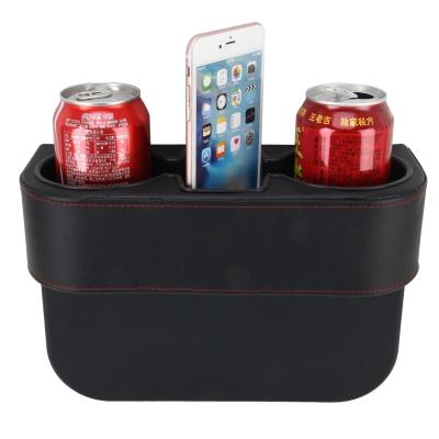 China Auto Cup Holder Car Seat Crevice Storage Box Cup Drinks Holder Pocket Storage Tidying For Phone Protective Card Coin Case Car Accessories for sale