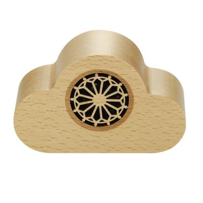 China Mini Wood Wireless Speaker A4 Stereo Sound Dine Cloud Wireless Bass Speaker Portable Speaker for sale