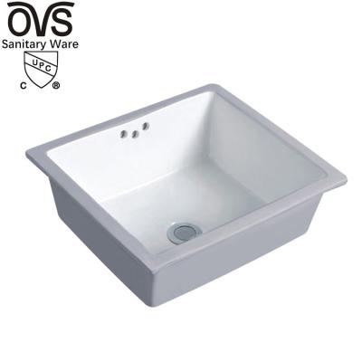 China Traditional OVS cUPC North America Small rectangular undermount sink modern ceramic bowl for sale