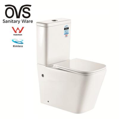 China Concealed Tank OVS Watermark Australia pissing wc toilet High Quality Water Closet washdown Bathroom Commode Two Pieces Toilet for sale