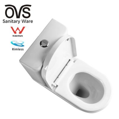 China Dual-Flush OVS Watermark Australia Wc 2 Pieces Toilet Sanitary Ware Bathroom Ceramic High Quality Water Closet Two Piece Toilets for sale