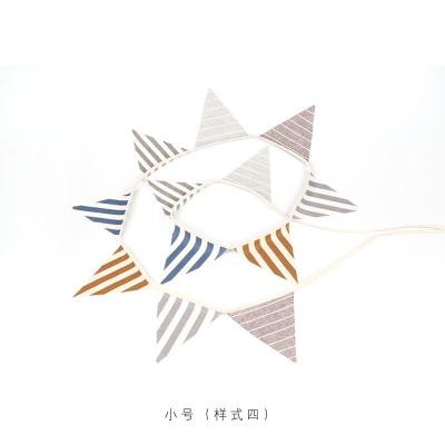 China Hot Sale Party Flowers Pattern Minimalist Customized Paper Polyester Bunting for sale