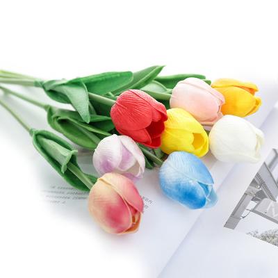 China F31 Duofu Romantic Artificial Tulip Flowers Home Wedding Decoration Preserved Flower Bride Bouquet Decoration for sale