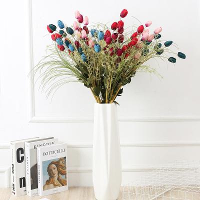 China Factory Direct Sale D221 Beautiful Tulip Artificial Flower 6 Heads Stem 78cm High Quality Colorful Silk Long Tulip Silk For Home Decoration for sale