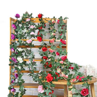 China Wholesale 220cm Rose B31 Best Wholesale 220cm Artificial Flower Decoration Artificial Rose Vines Supplier Colorful Romantic Preserved Outdoor Wedding Real Wedding Party for sale