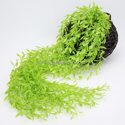 China Fake Garland Willow Leaves Garden Wall Decoration Hanging Wedding Party High Quality Artificial Vines Greenery Healthy Life D56 for sale