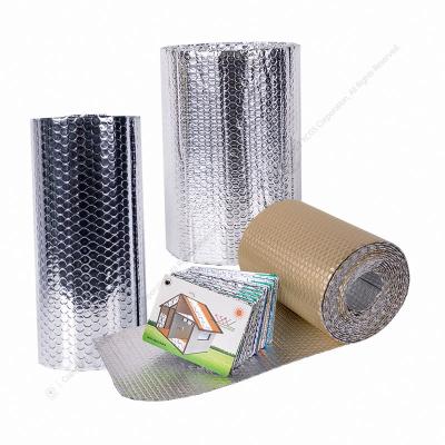 China Heat Insulation Materials Thermal Reflective Aluminum Double Bubble Exterior Foil Layers Heat Insulation For Building for sale