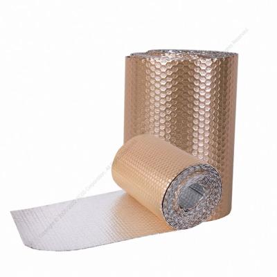 China Thermal Insulation Materials Heat Radiant Barrier Double Layer Aluminum Bubble Foil Covering Heat Insulation Material for sale