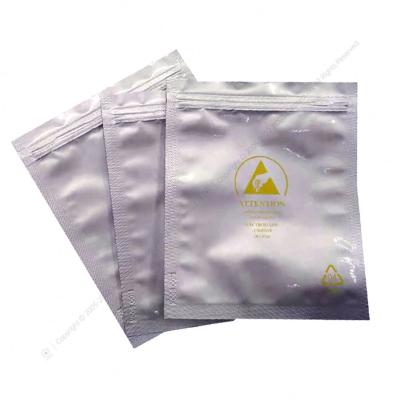 China Industrial Electronics Custom ESD Packaging Shielding Anti Radiation Electronic Aluminum Foil Bag Anti Static RF Signal for sale