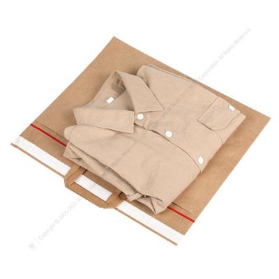 China Biodegradable Wholesale Reusable Paper Packaging Envelopes Recycled Brown Kraft Paper Bags With Twisted Handles for sale