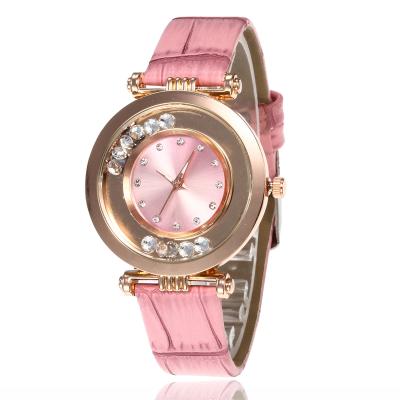 China Simple new fashion large diamond ball ladies watch grain belt leisure quartz wristwatch smooth bamboo spot for sale