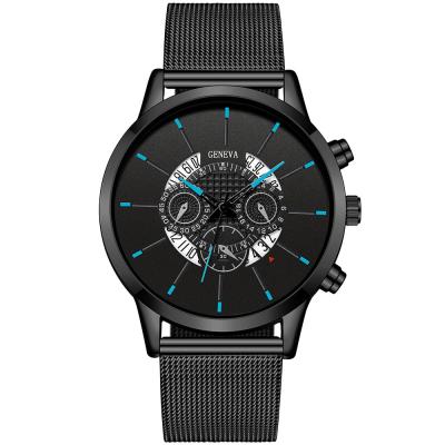 China New popular fashion men's watch calendar quartz wristwatch men's sports watch clock geneva clock luminous for sale