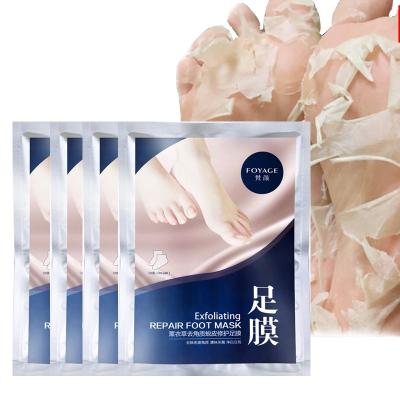 China Use It Once Foot Skin Mask Exfoliating Foot Mask Treatment Feet Peel Callus Removal Babyfeet Mask Bag OEM Sea Time for sale