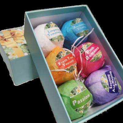 China Hot Selling Body Gift Set Natural Bath Bombs Vegan Hemp Organic Fizzy Private Label Handmade Dye Press Bubble For Kids Custom Made for sale