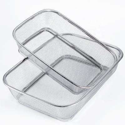 China New Arrival Eco-friendly Fruit Basket Kitchen Organization Metal Wire Fruit Vegetable Storage Baskets For Kitchen for sale