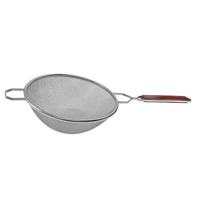 China Viable Amazon Profession Factory Wholesale Silicon Sieve Kitchen Stainless Bowl Strainer for sale