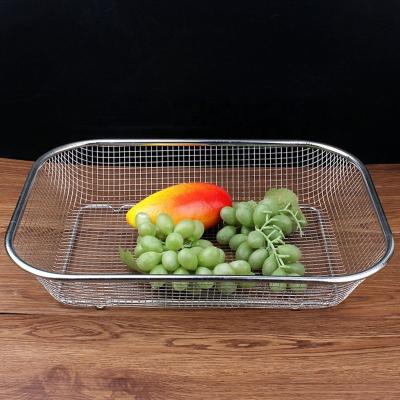 China Durable Stainless Steel Colander With Handle And Legs, Large Metal Strainer For Pasta, Spaghetti, Berry, Veggies, Fruits, Noodles, for sale