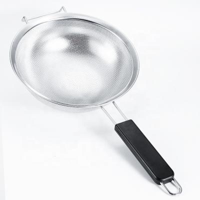 China Long Lasting Stainless Steel Handle Colander Mesh Strainer for sale