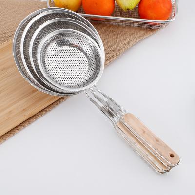 China Stainless Steel Fine Y Mesh Strainers Filter Colander Tea Sets Viable Kitchen Strainer Fine Wire Filter Mesh With Handle for sale