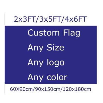 China Outdoor Health Care Institutes All Country Class Logo Color Digital Polyester Custom Printing 3x5 Flag for sale