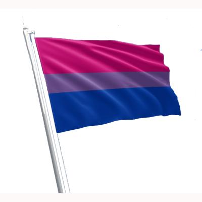 China Lightweight Bisexual Flag Banner Polyester Printed 3x5ft Bi Flag for sale