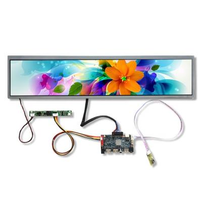 China Indoor Outdoor 24 Inch Stretched Bar LCD 1920*360 Digital Signage Advertising Display Screen Ultra Wide To Display 24 Inch for sale