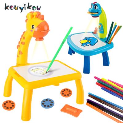 China LED Projection Painting Board Good Selling Children's LED Electronic Painting Board Early Study Toy Trace And Draw Writing Board For Kids for sale