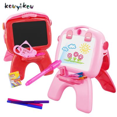 China Writing+Painting Kouyikou The Other Educational Toys Protective Children Projector Suction Toy Fluorescent Magic Light Drawing Board for sale