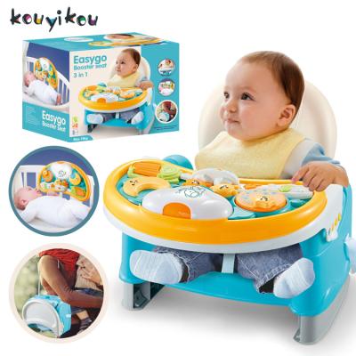 China Kouyikou Multifunctional Booster Seat Easygo Music Folding Portable Baby Dining Chair 80*42*66cm for sale