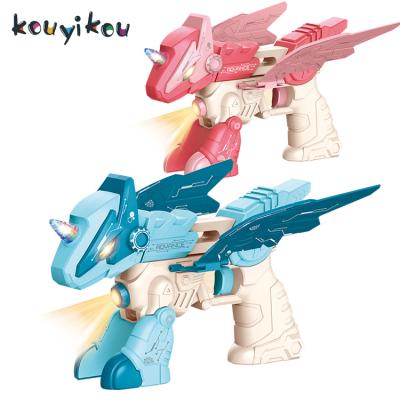 China Best Selling Toy Kouyikou electronic kouyikou plastic electric gun toy selling noise and light projection cartoon unicorn for sale