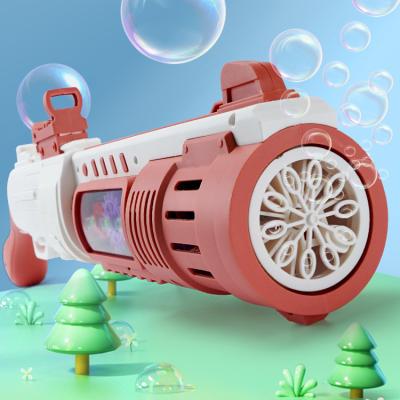 China A large number of foam 2022 hot bubble toys wedding bubble gun machine summer outdoor products electric bubble gun for sale