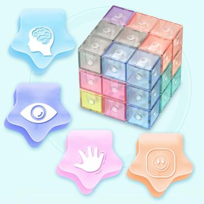 China DIY TOY Hot Sale Matte Material Magnetic Cubes Colorful Magnetic Building Blocks Building Blocks for sale