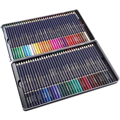 China Basswood High Quality Oily Water Soluble Colored Pencils Iron On Box Set Watercolor Painting Sketch Art Sets for sale