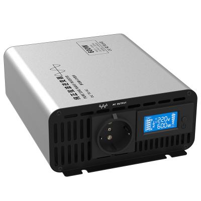 China 12/24/48/60/72V DC to 100/110/120V 50Hz 600W DC/AC Full Power Inverter Pure Sine Wave Inverters 288*173*76mm (L*W*H) for sale